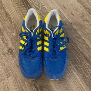 Adidas Blue and Yellow classic shoe